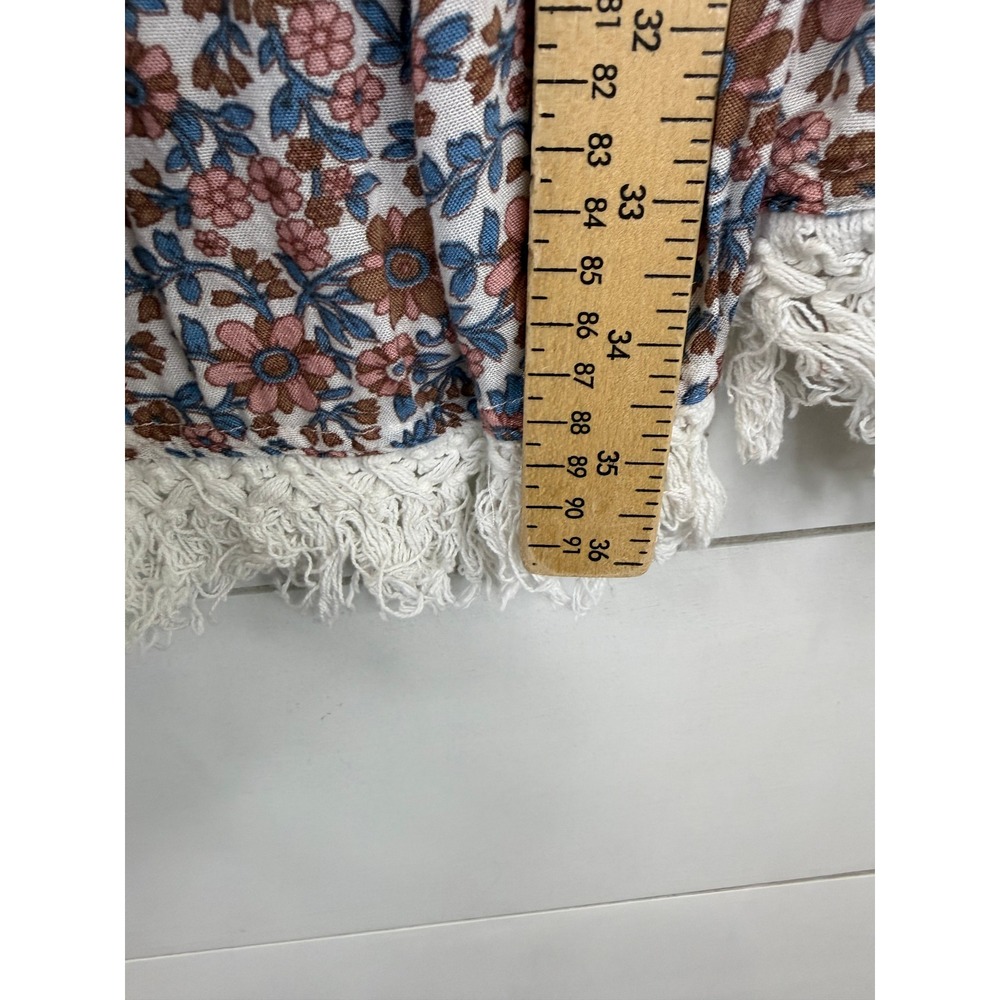 Raga Tunic Dress Women Small Floral Crochet Lace Tassel Boho Mini - Picture 11 of 11
